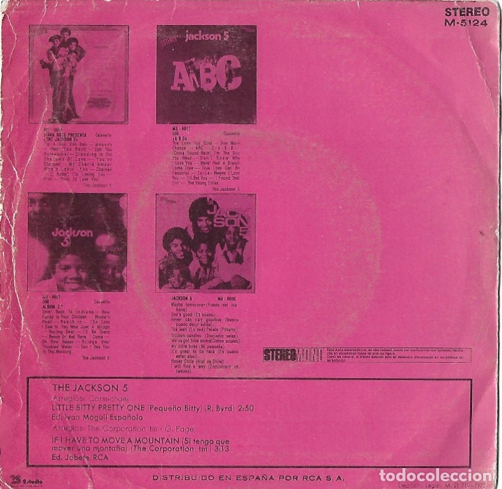 Discos de vinilo: JACKSON FIVE. SINGLE - Foto 2