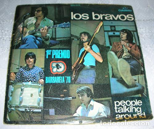 Discos de vinilo: LOS BRAVOS - PEOPLE TALKING AROUND - SINGLE - Foto 1