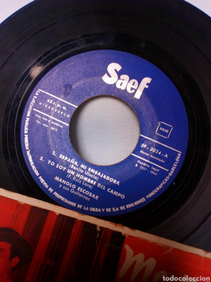 Discos de vinilo: Manolo Escobar raro disco - Foto 3
