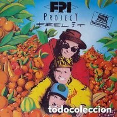 Discos de vinilo: FPI PROJECT - FEEL IT - MAXI-SINGLE BLANCO Y NEGRO SPAIN 1992. Lote 139114274