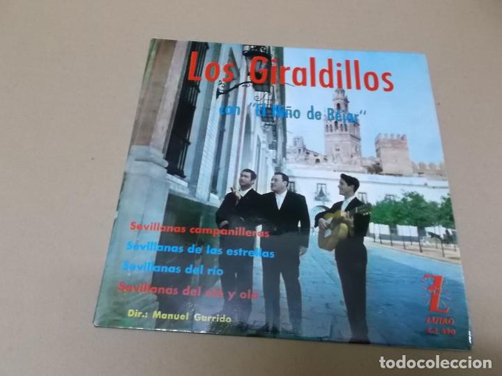 Disques de vinyle: LOS GIRALDILLOS (EP) SEVILLANAS CAMPANILLERAS A&Ntilde;O 1963