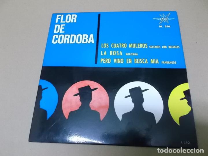 Disques de vinyle: FLOR DE CORDOBA (EP) LOS CUATRO MULEROS A&Ntilde;O 1964