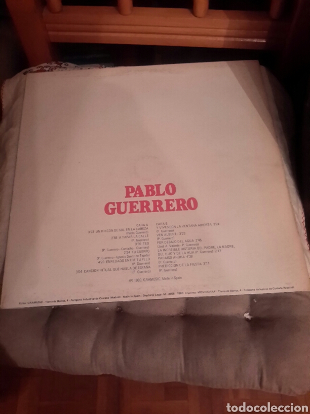 Discos de vinilo: Vinilo de Pablo Guerrero - Foto 2
