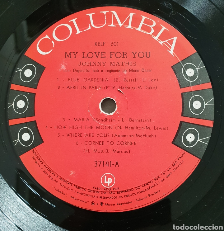 Discos de vinilo: LP JOHNNY MATHIS MY LOVE FOR YOU - Foto 3