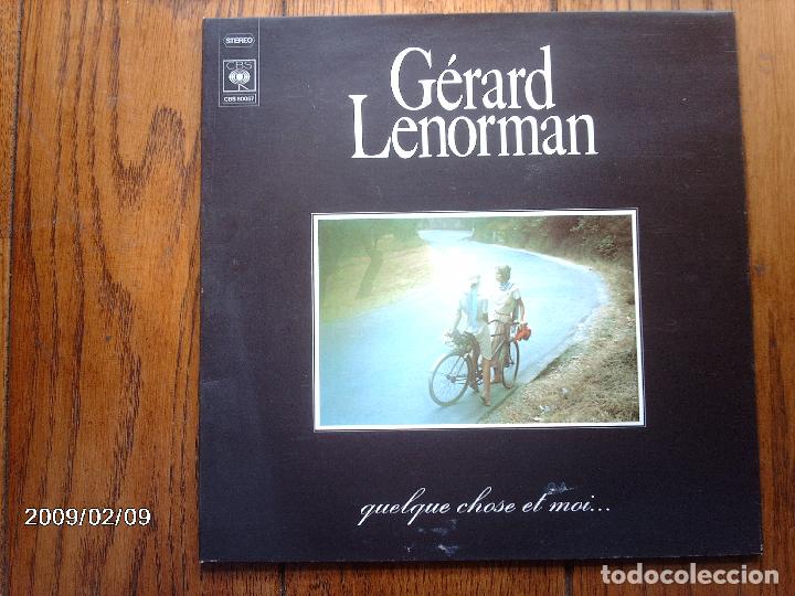 Discos de vinilo: gerard lenorman  -  quelque chose et moi .... - Foto 1