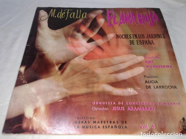 Discos de vinilo: MANUEL DE FALLA, EL AMOR BRUJO 1959 - Foto 1