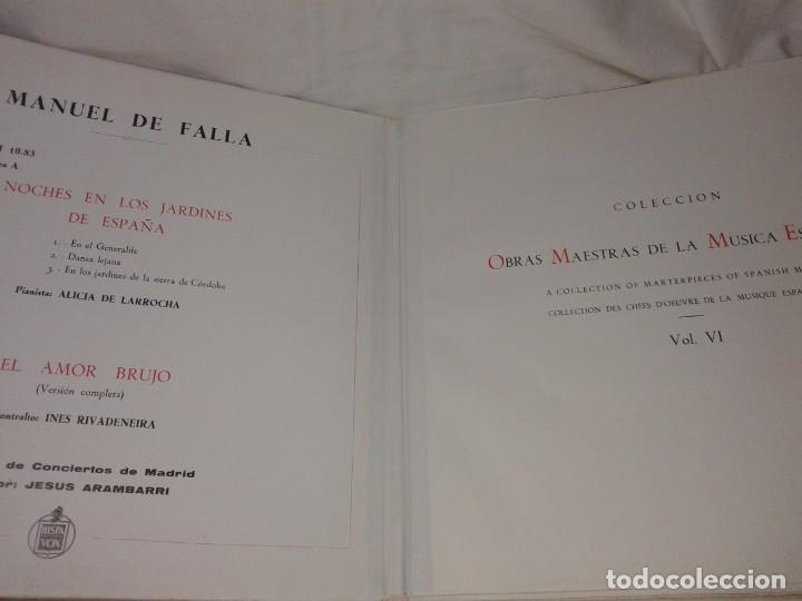 Discos de vinilo: MANUEL DE FALLA, EL AMOR BRUJO 1959 - Foto 2