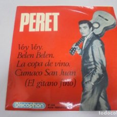 Discos de vinilo: SINGLE. PERET. VOY VOY / BELEN BELEN / LA COPA DE VINO. 1985. DISCOPHON. Lote 139261530