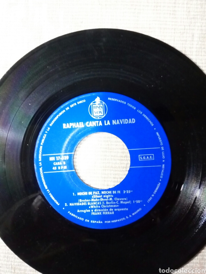 Discos de vinilo: RAPHAEL CANTA LA NAVIDAD - Foto 4