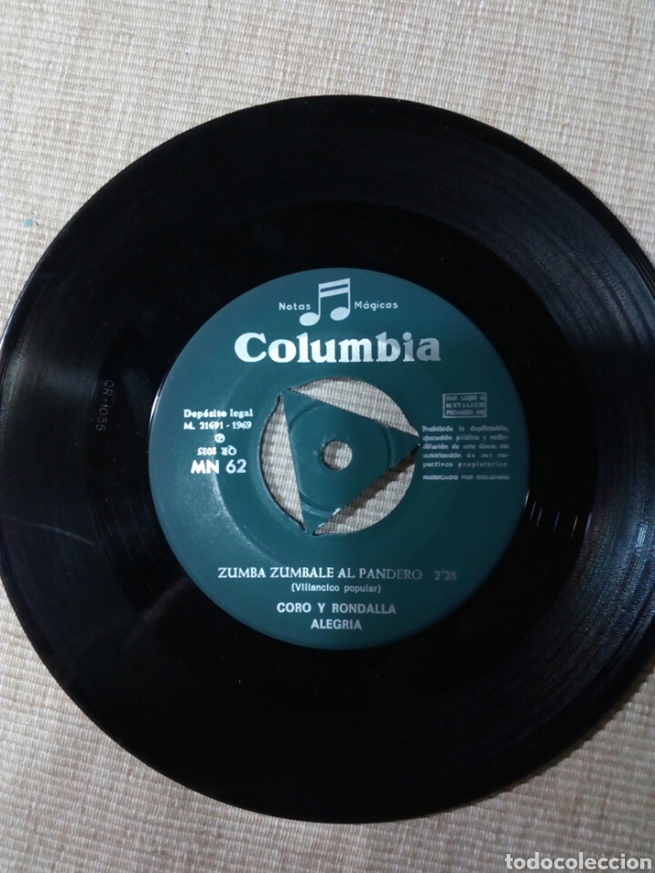 Discos de vinilo: 4 VILLANCICOS 45 RPM - Foto 3