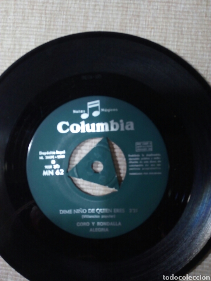 Discos de vinilo: 4 VILLANCICOS 45 RPM - Foto 4