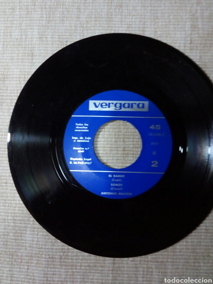Discos de vinilo: ANTONIO MACHIN 45 RPM - Foto 3
