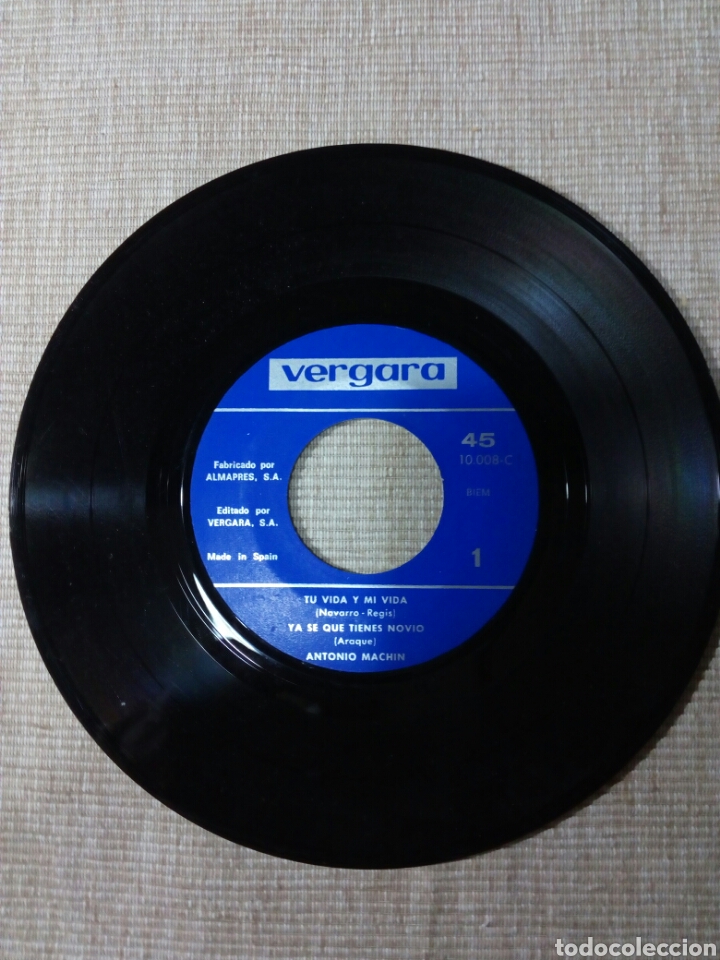 Discos de vinilo: ANTONIO MACHIN 45 RPM - Foto 4