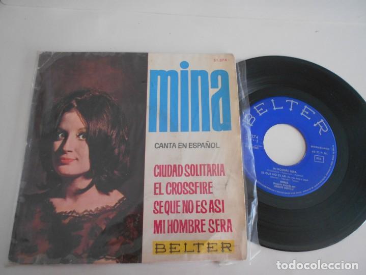 Discos de vinilo: MINA-EP CIUDAD SOLITARIA +3-EN ESPA&Ntilde;OL