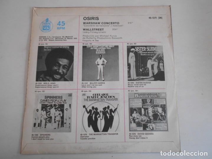 Discos de vinilo: OSIRIS-SINGLE CONCIERTO DE VARSOVIA - Foto 2