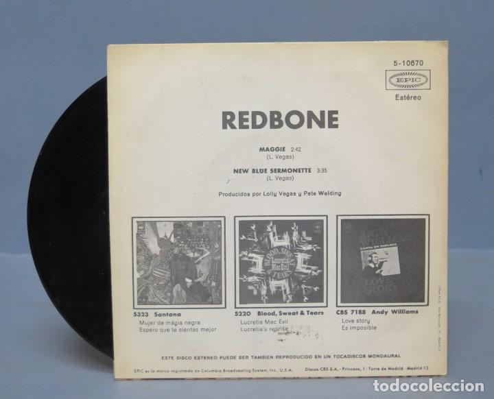 Discos de vinilo: SINGLE. REDBONE. MAGGIE - Foto 2