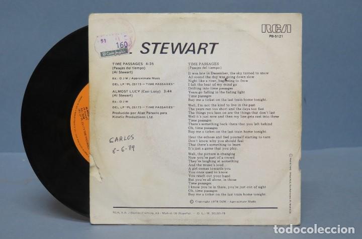 Discos de vinilo: SINGLE. AL STEWART. TIME PASSAGES - Foto 2
