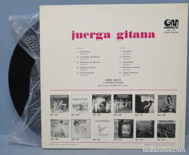 Discos de vinilo: LP. JUERGA GITANA. CURRO AMAYA - Foto 2