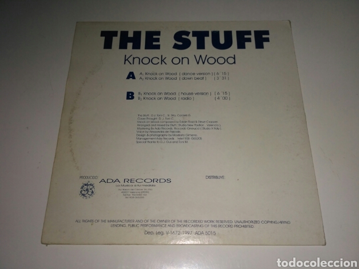 Discos de vinilo: Stuff - Knock On Wood - Foto 2