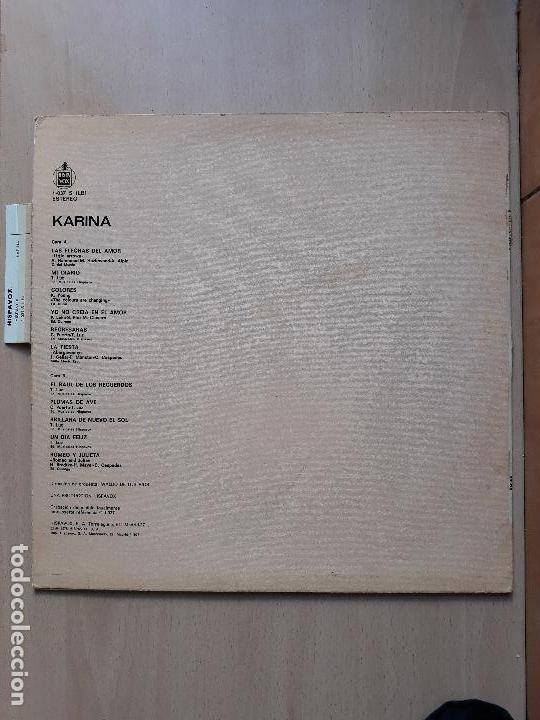 Discos de vinilo: Karina- lp hispavox 1978 - Foto 2