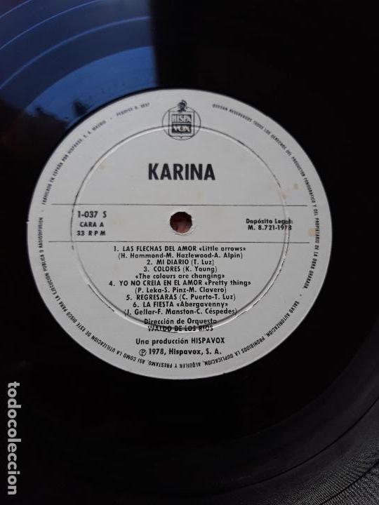 Discos de vinilo: Karina- lp hispavox 1978 - Foto 4