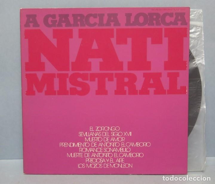 Discos de vinilo: LP. NATI MISTRAL. A GARCIA LORCA - Foto 1
