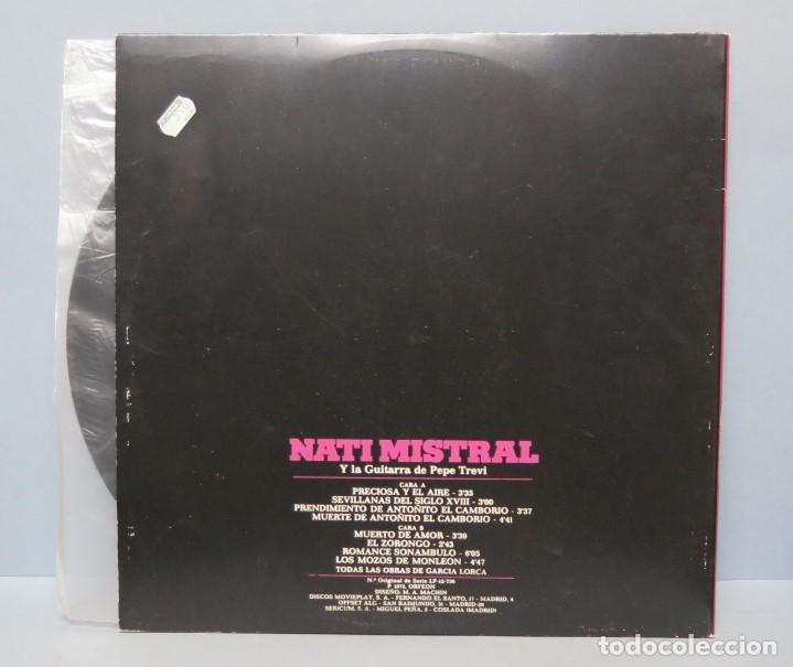 Discos de vinilo: LP. NATI MISTRAL. A GARCIA LORCA - Foto 2