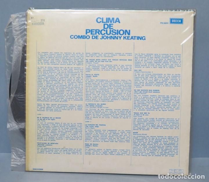 Discos de vinilo: LP. CLIMA DE PERCUSION. COMBO DE JOHNNY KEATING - Foto 2