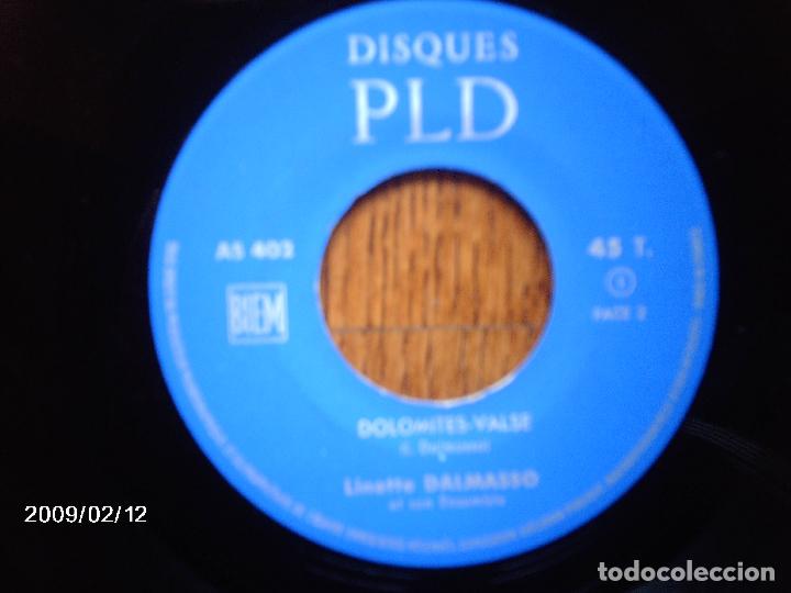 Discos de vinilo: linette dalmasso et son ensemble  -  marche turque de mozart ... a ma fa&ccedil;on  + dolomites- valse