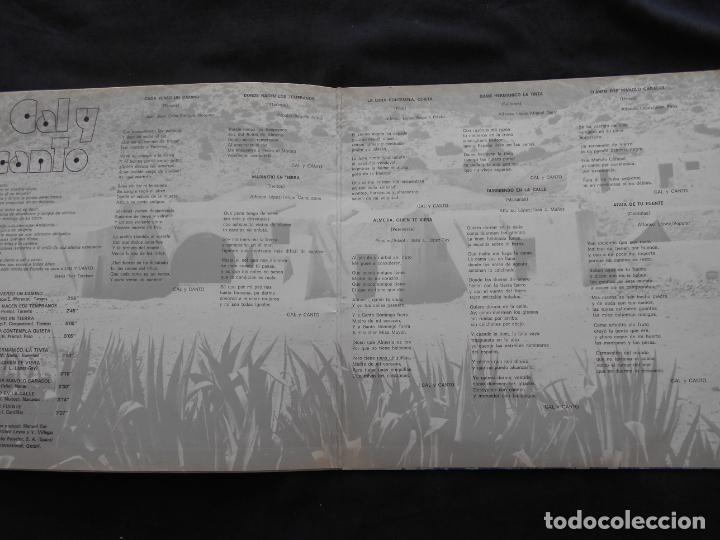 Discos de vinilo: CAL Y CANTO // DOBLE PORTADA - Foto 3