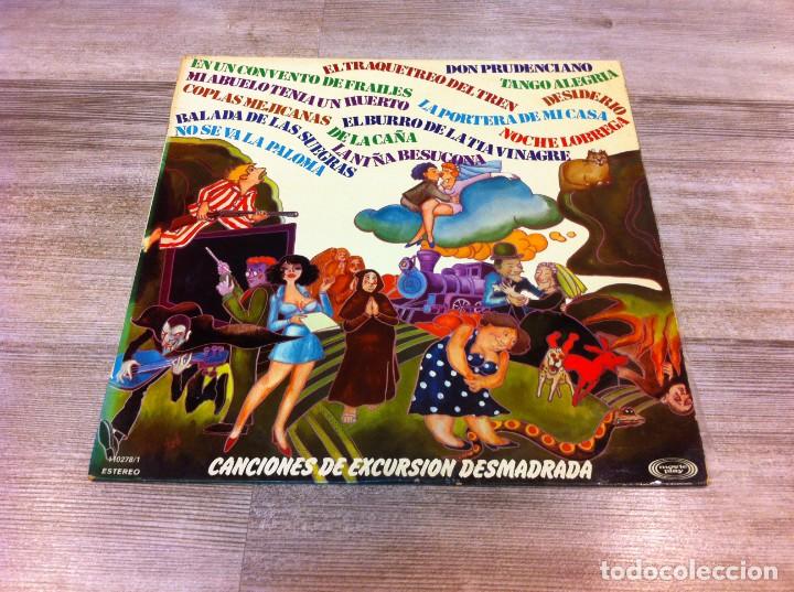 Discos de vinilo: CANCIONES DE EXCURSI&Oacute;N DESMADRADA (LP) 1971 - Foto 1