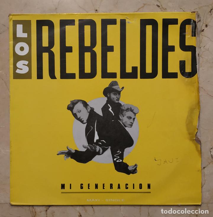 Discos de vinilo: MAXI SINGLE LOS REBELDES - MI GENERACI&Oacute;N - EPIC 1988 - Foto 1