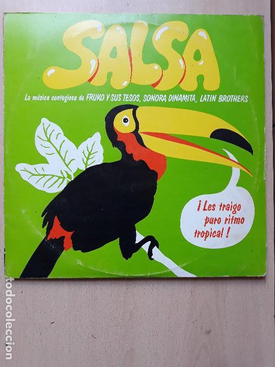 Disques de vinyle: Salsa, cumbias- fruko y sus tesos/ sonora dinamita/ lat&iacute;n brothers- 2lp edigsa 1980