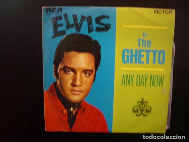 Discos de vinilo: ELVIS PRESLEY- IN THE GHETTO. SINGLE. - Foto 1