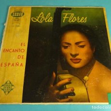 Discos de vinilo: LOLA FLORES. EL ENCANTO DE ESPAÑA. SEECO RECORDS. NEW YORK. Lote 139653470