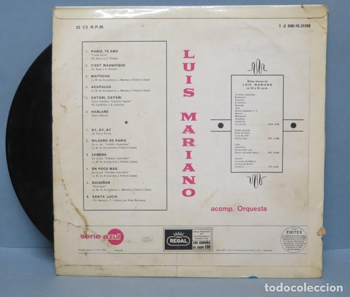 Discos de vinilo: LP. LUIS MARIANO. SERIE AZUL - Foto 2