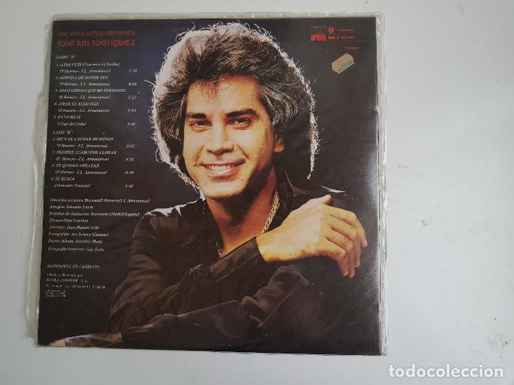 Discos de vinilo: Jos&eacute; Luis Rodriguez - Me vas a echar de menos (VINILO) - Foto 2