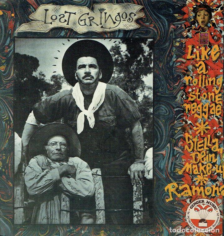 Discos de vinilo: Like a rolling stones. - Lost gringos.. Maxi single 45 r.p.m.. Pop-Rock