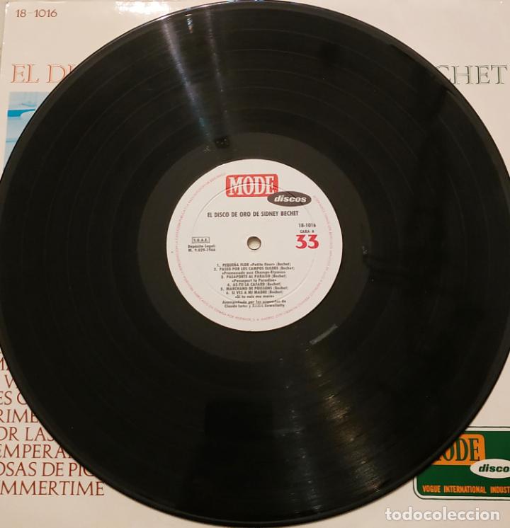 Discos de vinilo: LP EL DISCO DE ORO DE SIDNEY BECHET - MODE DISCOS 1966 - Foto 3