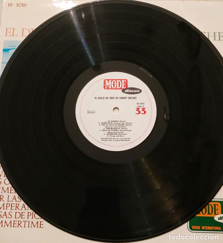 Discos de vinilo: LP EL DISCO DE ORO DE SIDNEY BECHET - MODE DISCOS 1966 - Foto 4