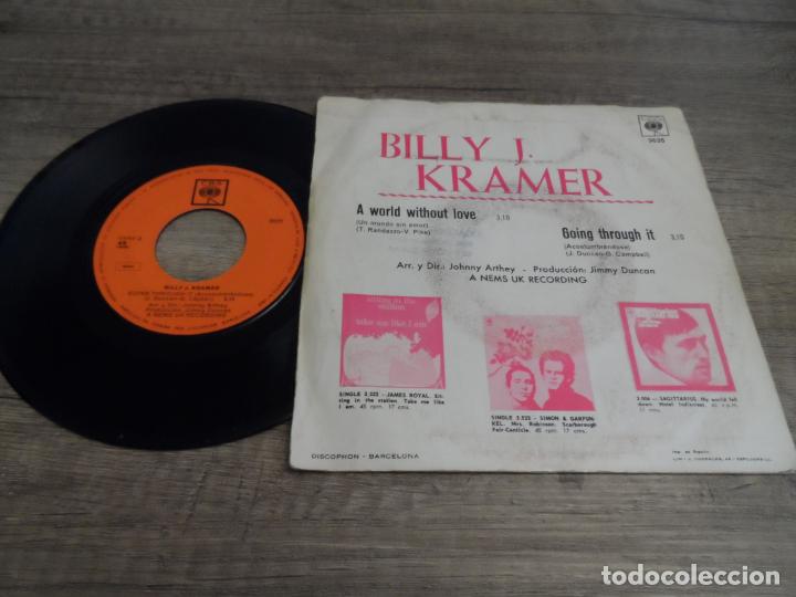 Discos de vinilo: BILLY J KRAMER ( THE DAKOTAS ) - A WORLD WITHOUT LOVE - Foto 2
