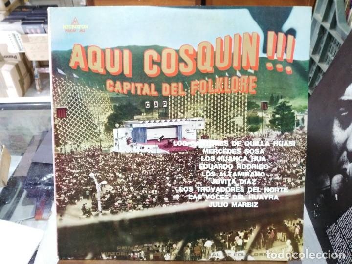 Disques de vinyle: Aqu&iacute; Cosqu&iacute;n!!! Capital del Folklore - LP. del sello Microfon