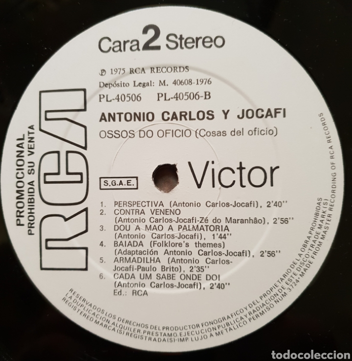 Discos de vinilo: LP ANTONIO CARLOS Y JOCAFI - Foto 3