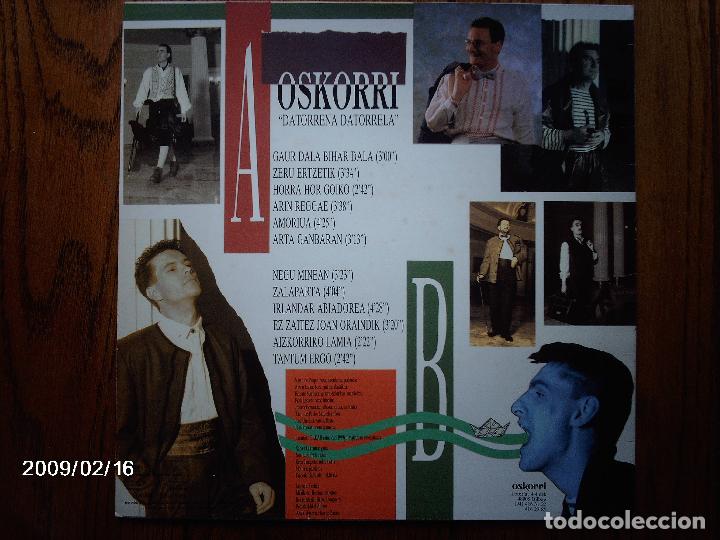 Discos de vinilo: oskorri  -  datorrena datorrela - Foto 2