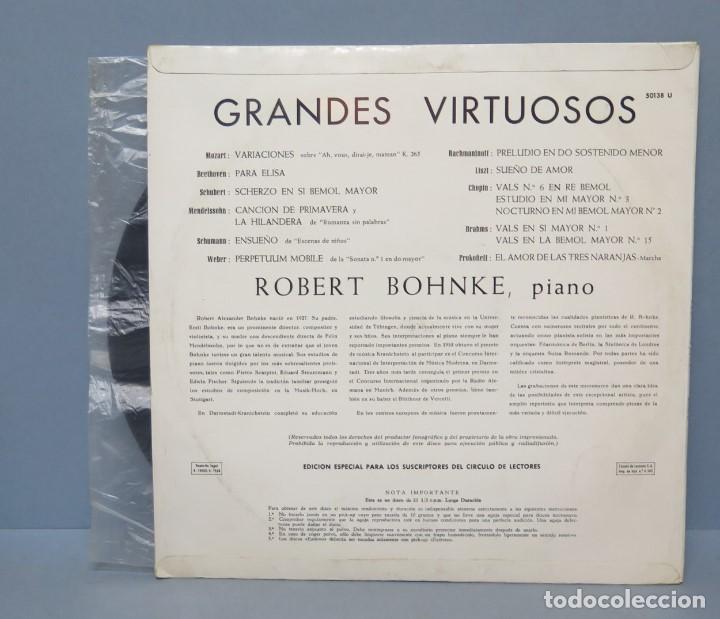 Discos de vinilo: LP. GRANDES VIRTUOSOS DEL PIANO. ROBERT BOHNKE - Foto 2