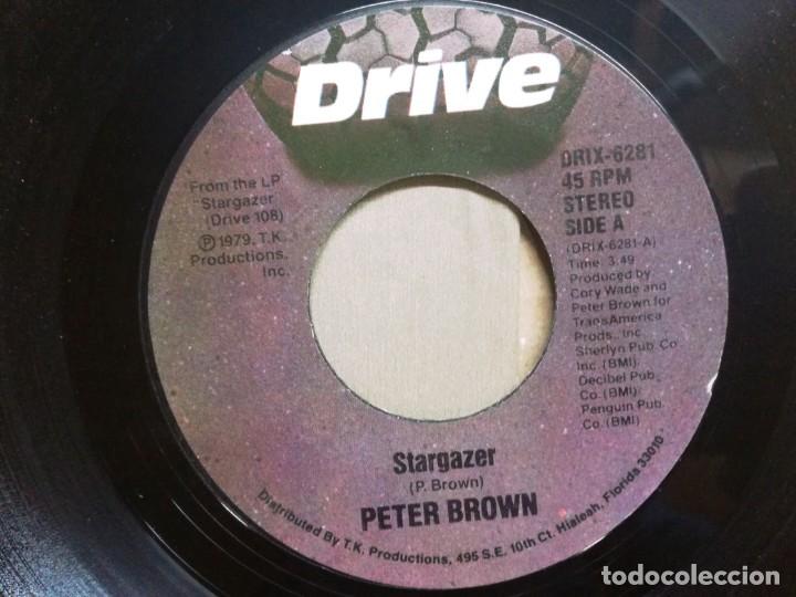 Discos de vinilo: PETER BROWN-STARGAZER-SINGLE - Foto 2