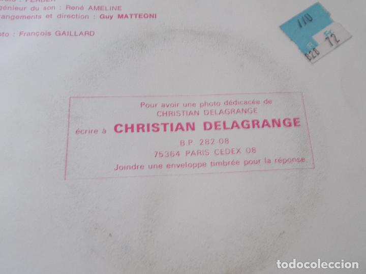 Discos de vinilo: CHRISTIAN DELAGRANGE. PAS PLUS BELLE QU&acute;ELLE - Foto 2