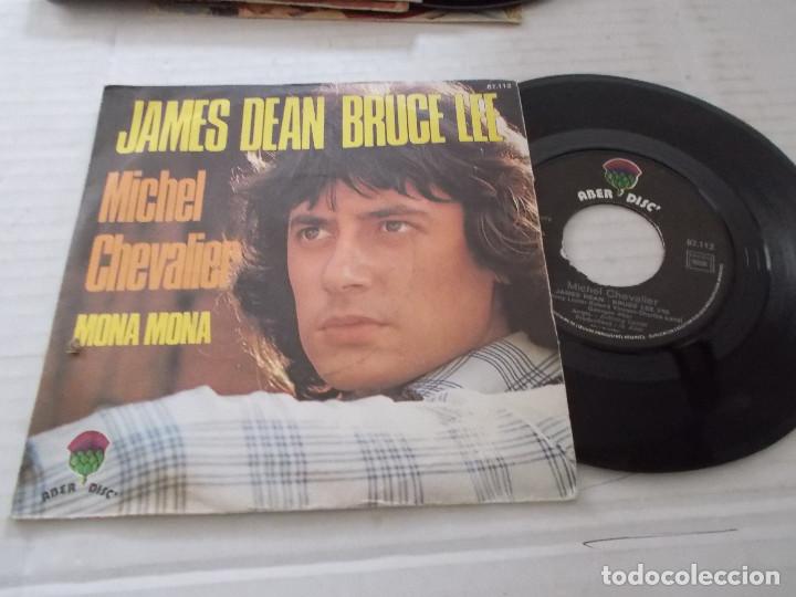 Discos de vinilo: MICHEL CHEVALIER. JAMES DEAN BRUCE LEE. MONA MONA. - Foto 1
