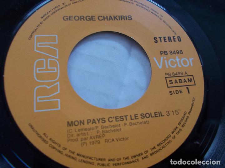 Discos de vinilo: GEORGE CHAKIRIS. MON PAYS C&acute;EST LE SOLEIL - Foto 3