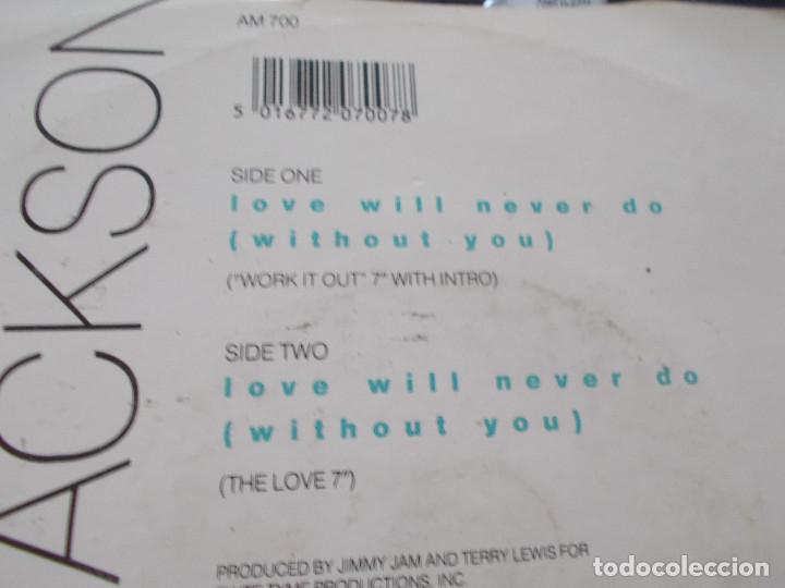 Discos de vinilo: JANET JACKSON. LOVE WILL NEVER DO . - Foto 2